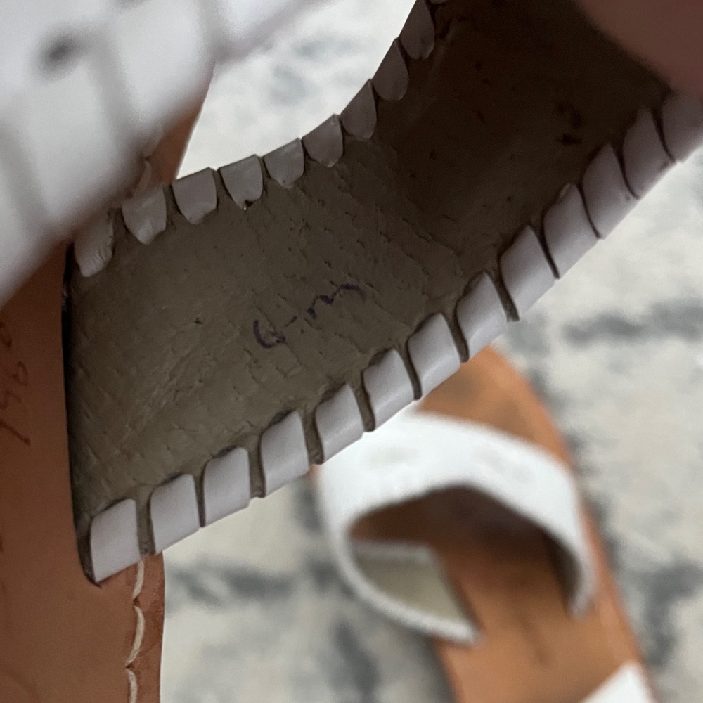 Jack Rogers White Leather Sandals - Picture 5 of 5
